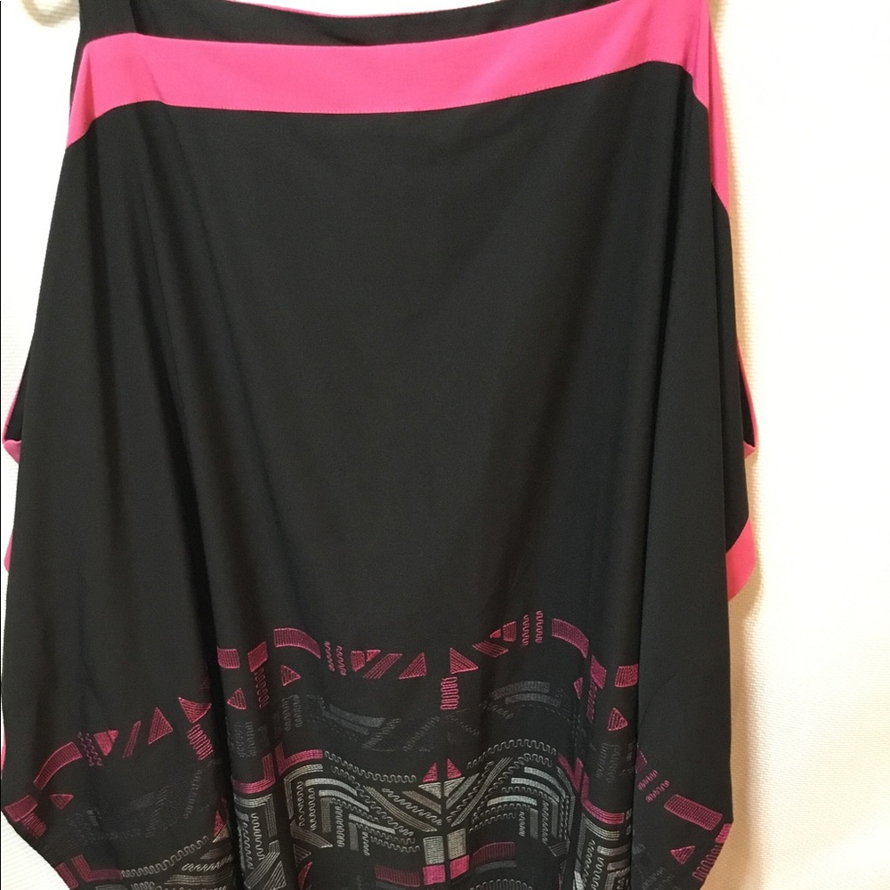 Pink and Black Tunic by My Favorite Things From Colleen Lopez Size 2X